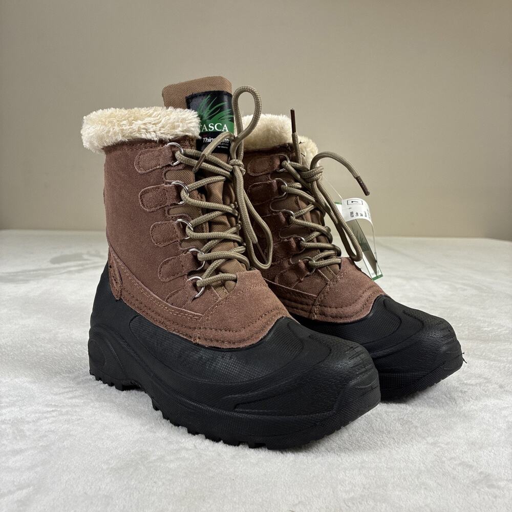 Brand New Itasca Cedar Boots Size 7 Buff Shearling Collar FS Benefits Charity - Picture 2 of 16